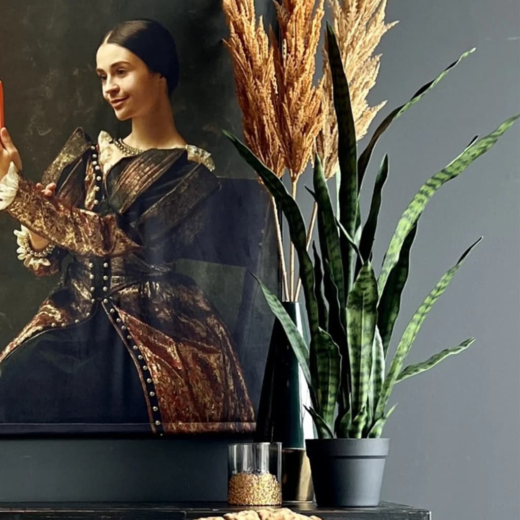 Emerald Künstliche Pflanze Sanseveria im Topf 84 cm 