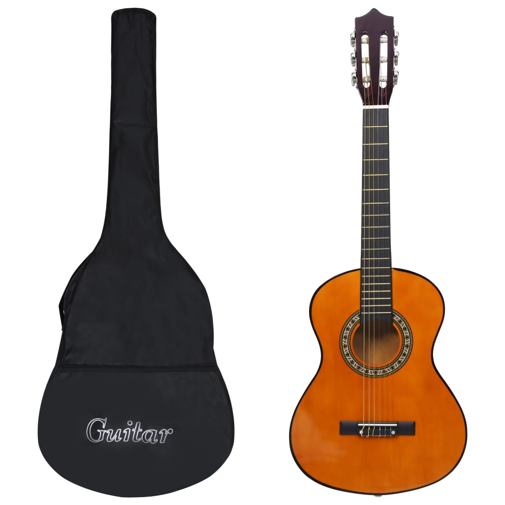 vidaXL 8-tlg. Klassische Gitarre Set für Anfänger 1/2 34"
