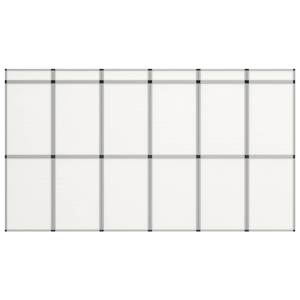 vidaXL 18-Panel Messewand Faltdisplay 362×200 cm Weiß
