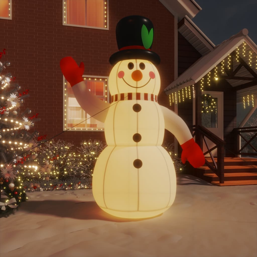vidaXL Aufblasbarer Schneemann mit LEDs 300 cm