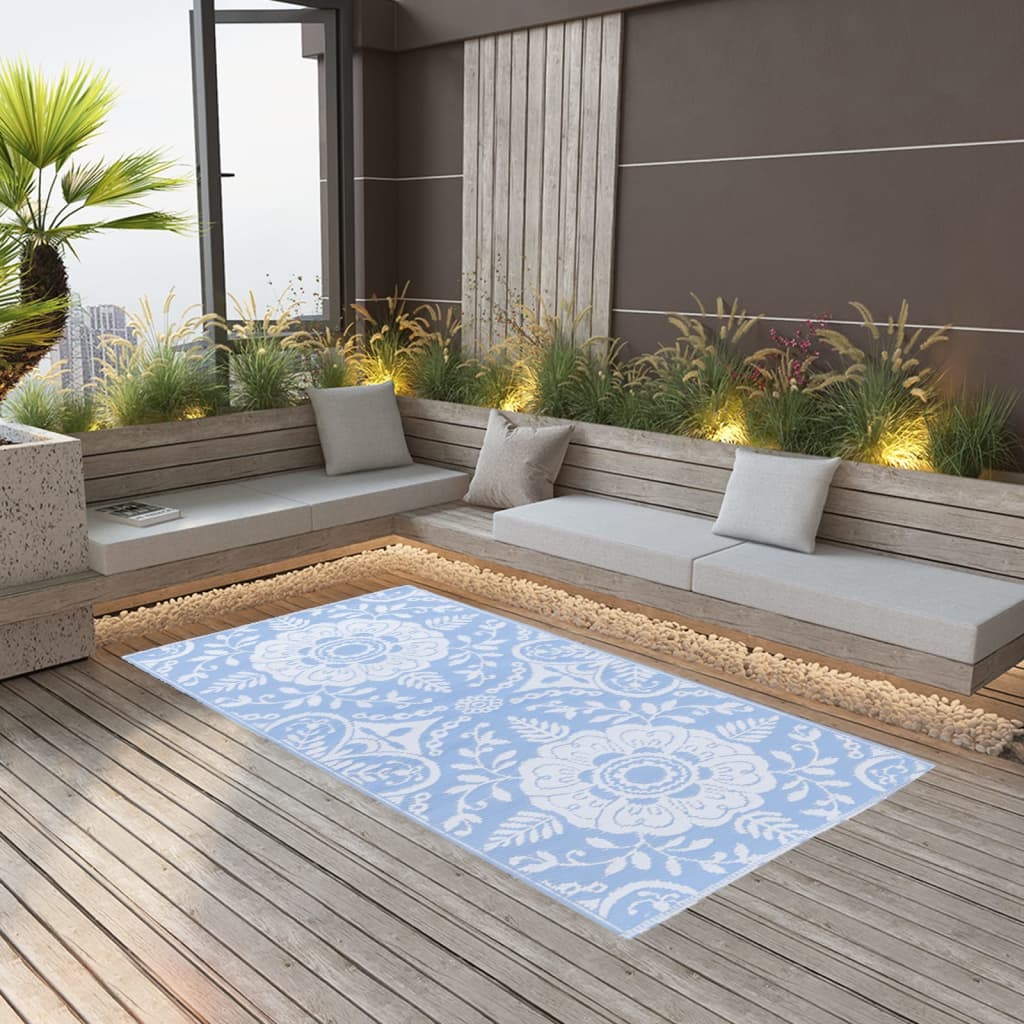 vidaXL Outdoor-Teppich ARAKIL Babyblau 160x230 cm PP